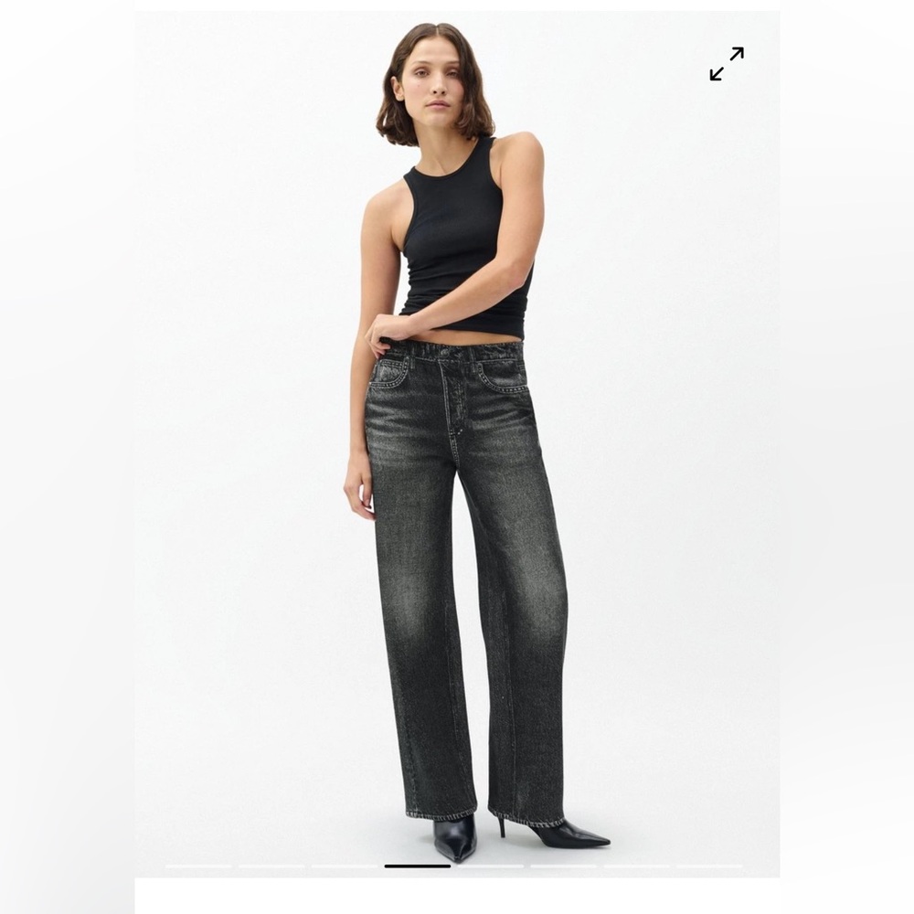Like New Miramar Fleece Pull On Wide Leg Pant by Rag And Bone